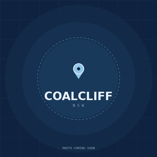 Map showing the Coalcliff, NSW suburb boundary