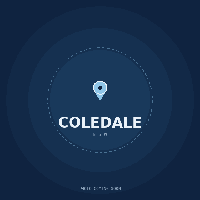 Map showing the Coledale, NSW suburb boundary
