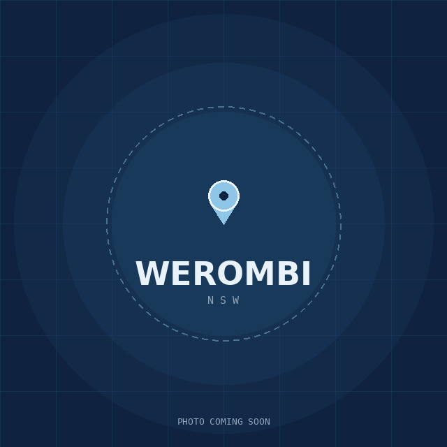 Map showing the Werombi, NSW suburb boundary