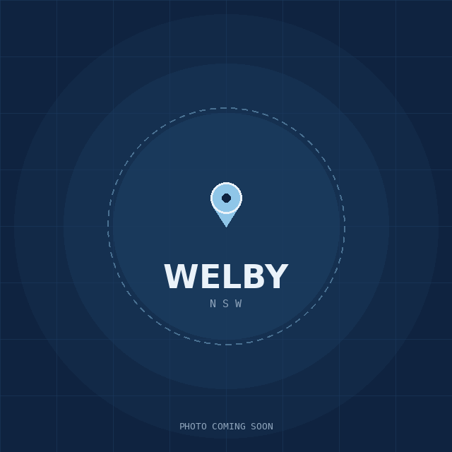Map showing the Welby, NSW suburb boundary