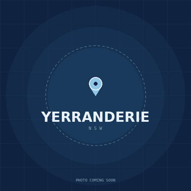 Map showing the Yerranderie, NSW suburb boundary