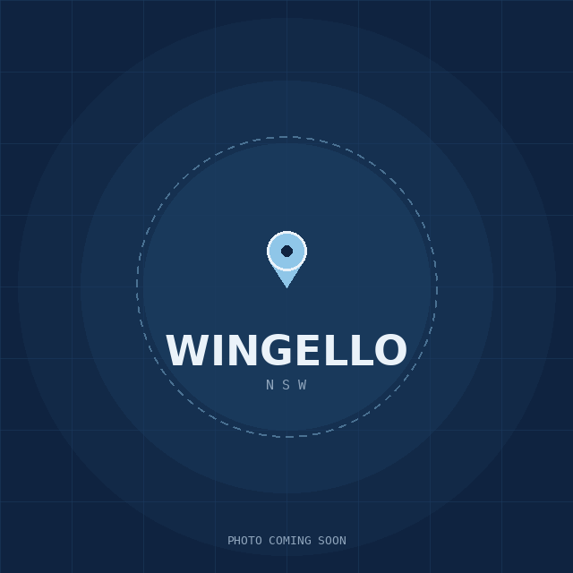 Map showing the Wingello, NSW suburb boundary