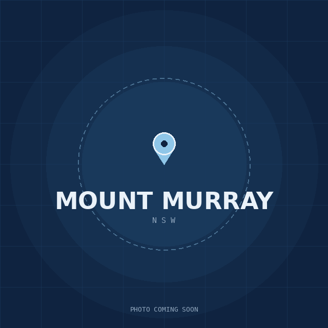 Map showing the Mount Murray, NSW suburb boundary