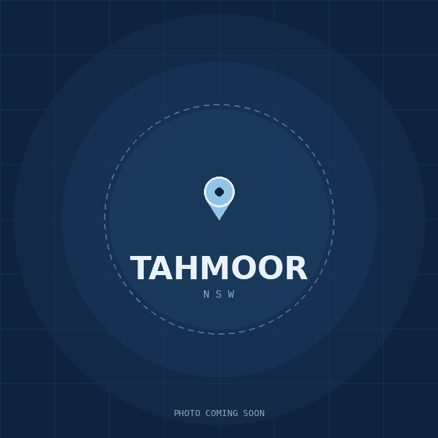 Map showing the Tahmoor, NSW suburb boundary