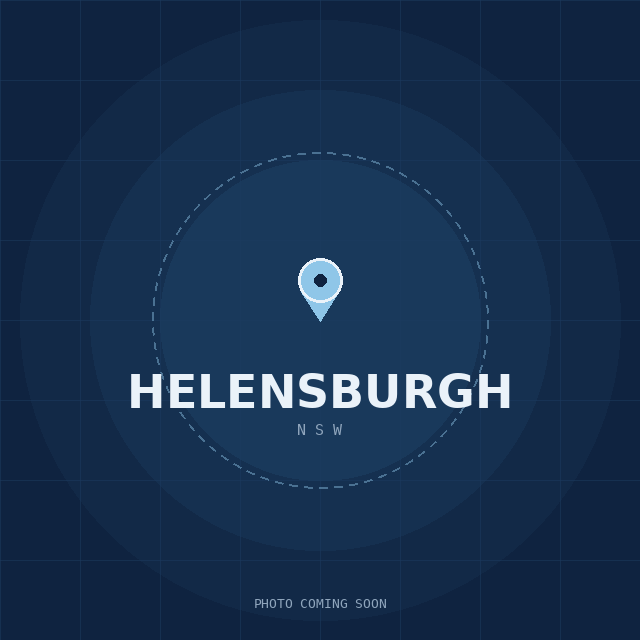 Map showing the Helensburgh, NSW suburb boundary