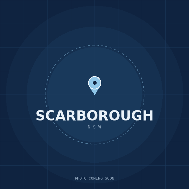 Map showing the Scarborough, NSW suburb boundary