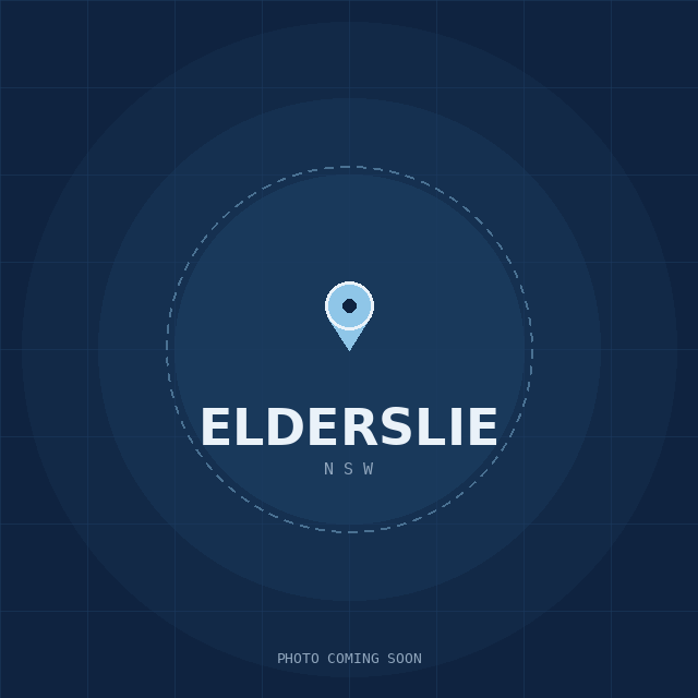 Map showing the Elderslie, NSW suburb boundary