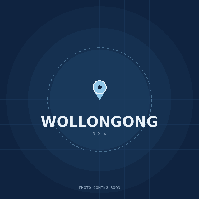 Map showing the Wollongong, NSW suburb boundary