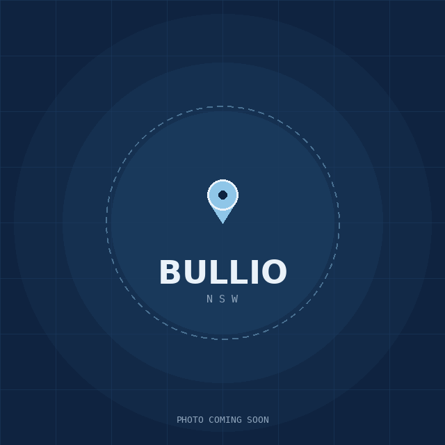 Map showing the Bullio, NSW suburb boundary