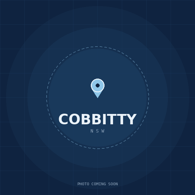 Map showing the Cobbitty, NSW suburb boundary