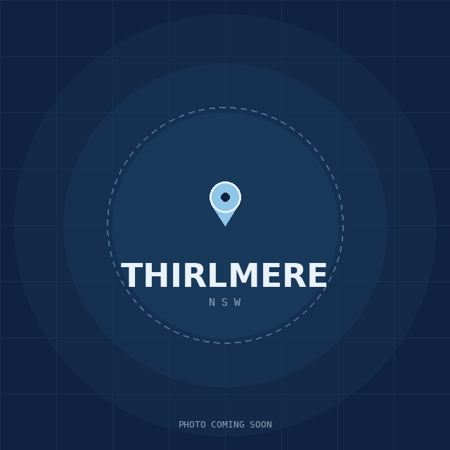 Map showing the Thirlmere, NSW suburb boundary