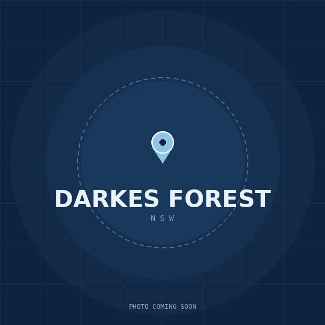 Map showing the Darkes Forest, NSW suburb boundary