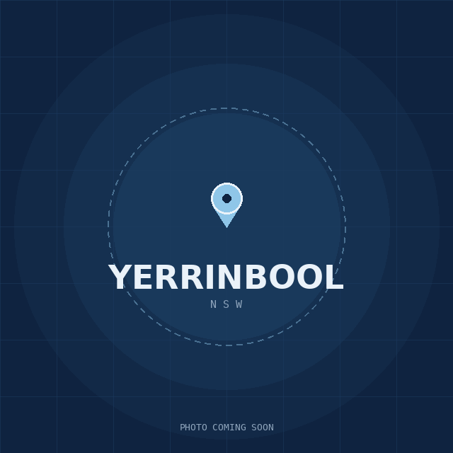 Map showing the Yerrinbool, NSW suburb boundary