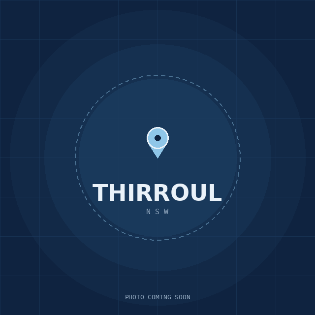 Map showing the Thirroul, NSW suburb boundary