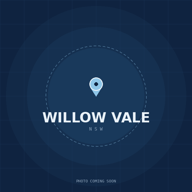 Map showing the Willow Vale, NSW suburb boundary