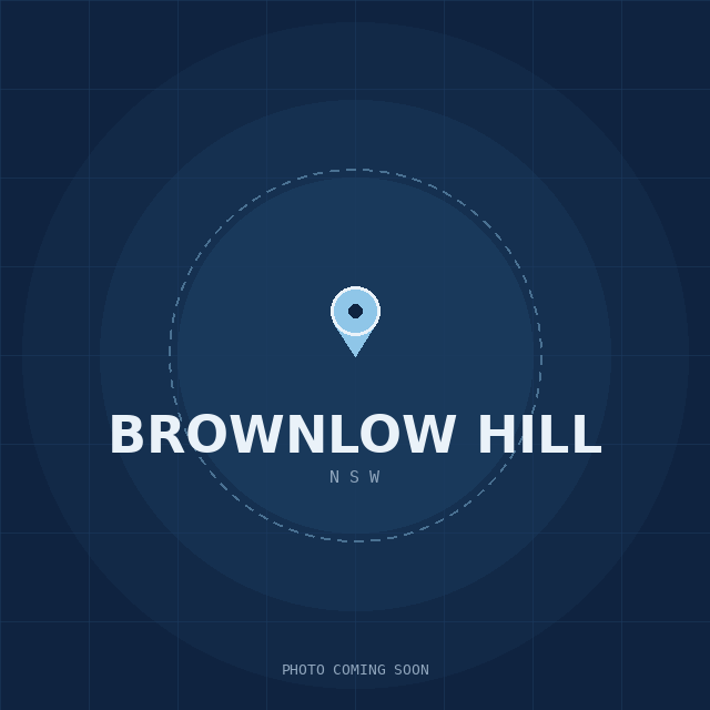 Map showing the Brownlow Hill, NSW suburb boundary
