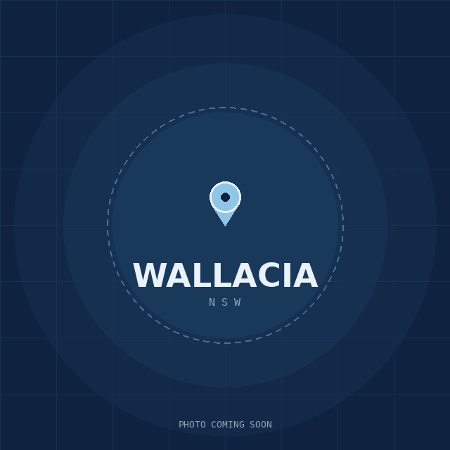 Map showing the Wallacia, NSW suburb boundary