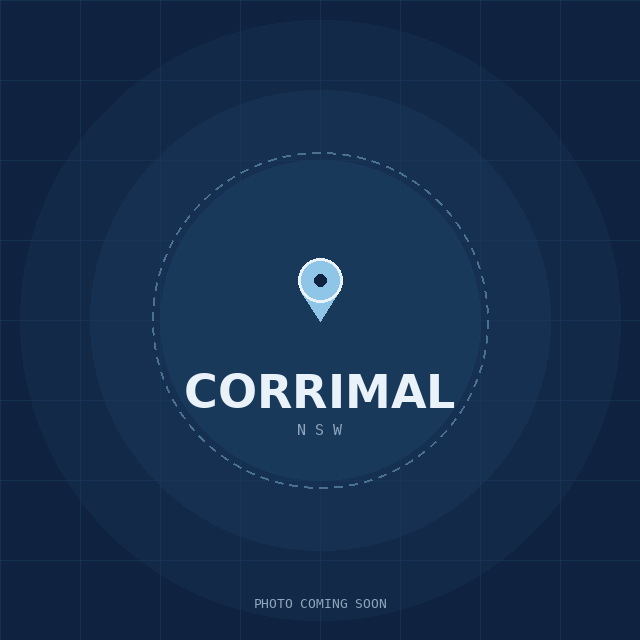 Map showing the Corrimal, NSW suburb boundary