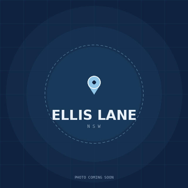 Map showing the Ellis Lane, NSW suburb boundary