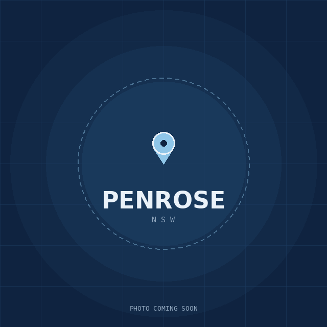 Map showing the Penrose, NSW suburb boundary